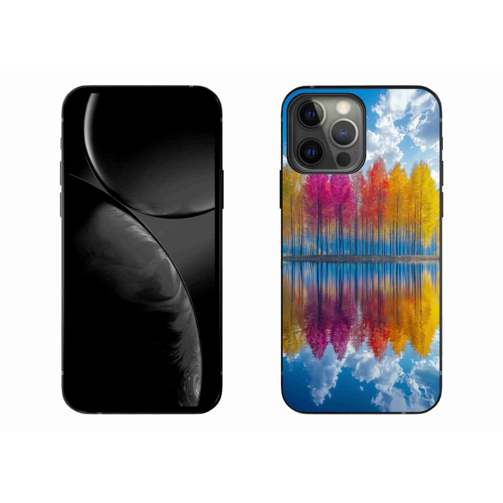 Gél borítás mmCase iPhone 13 Pro Max készülékhez - színes fák