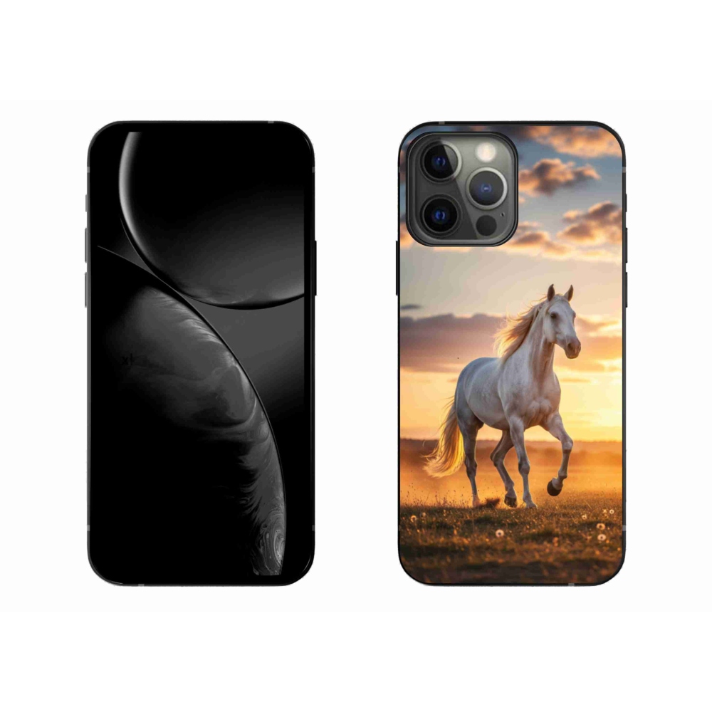 Gél borítás mmCase iPhone 13 Pro Max készülékhez - Futó fehér ló 2