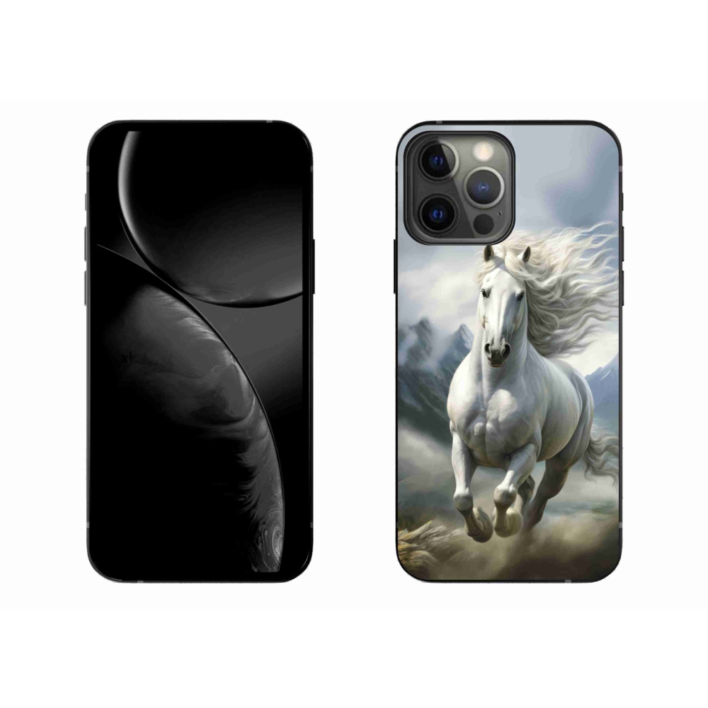 mmCase gél tok az iPhone 13 Pro Max-hoz – futó fehér ló 3