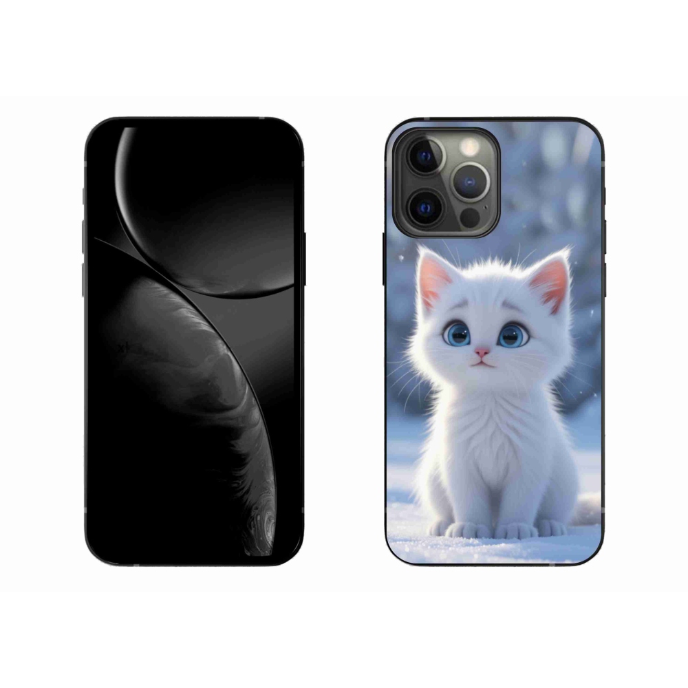 mmCase gél tok az iPhone 13 Pro Max-hoz – fehér cica 3