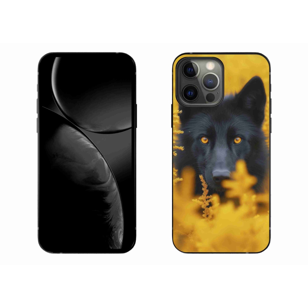 Zselés borítás mmCase iPhone 13 Pro Max készülékhez - fekete farkas 2
