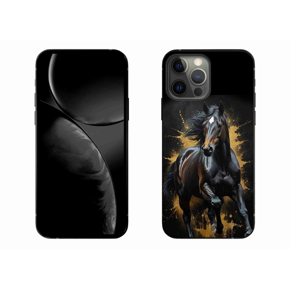 mmCase gél tok az iPhone 13 Pro Max-hoz – elegáns fekete csikó