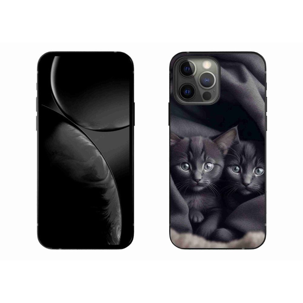 Zselés borítás mmCase iPhone 13 Pro Max készülékhez - cat duo