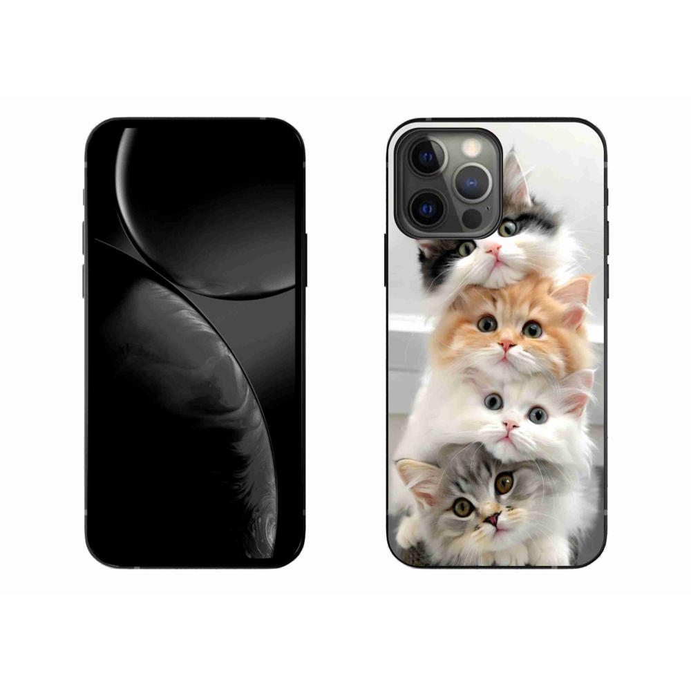 Zselés borítás mmCase iPhone 13 Pro Max készülékhez - macskák csoportja