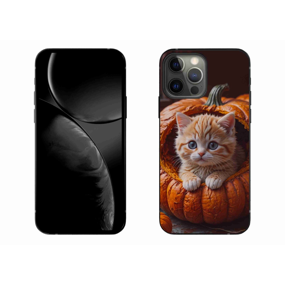 Gél borítás mmCase iPhone 13 Pro Max készülékhez - cica és tök 2