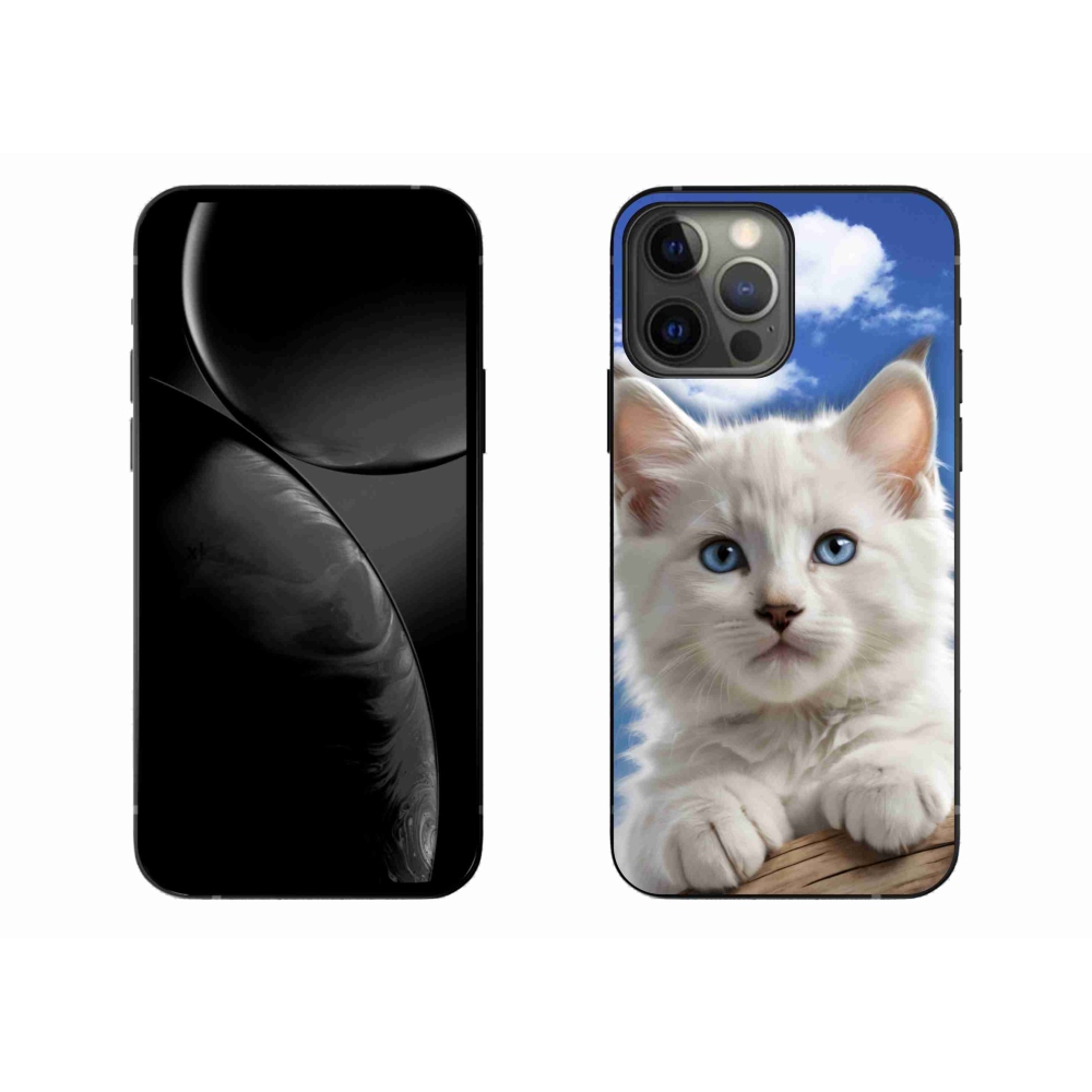 mmCase gél tok az iPhone 13 Pro Max-hoz – cica és felhők