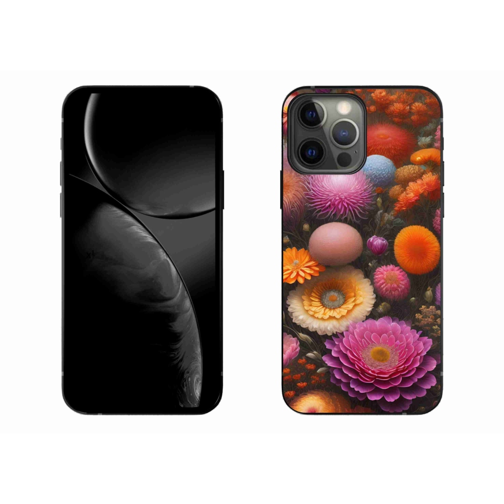 Gél borítás mmCase iPhone 13 Pro Max készülékhez - virágos kompozíció
