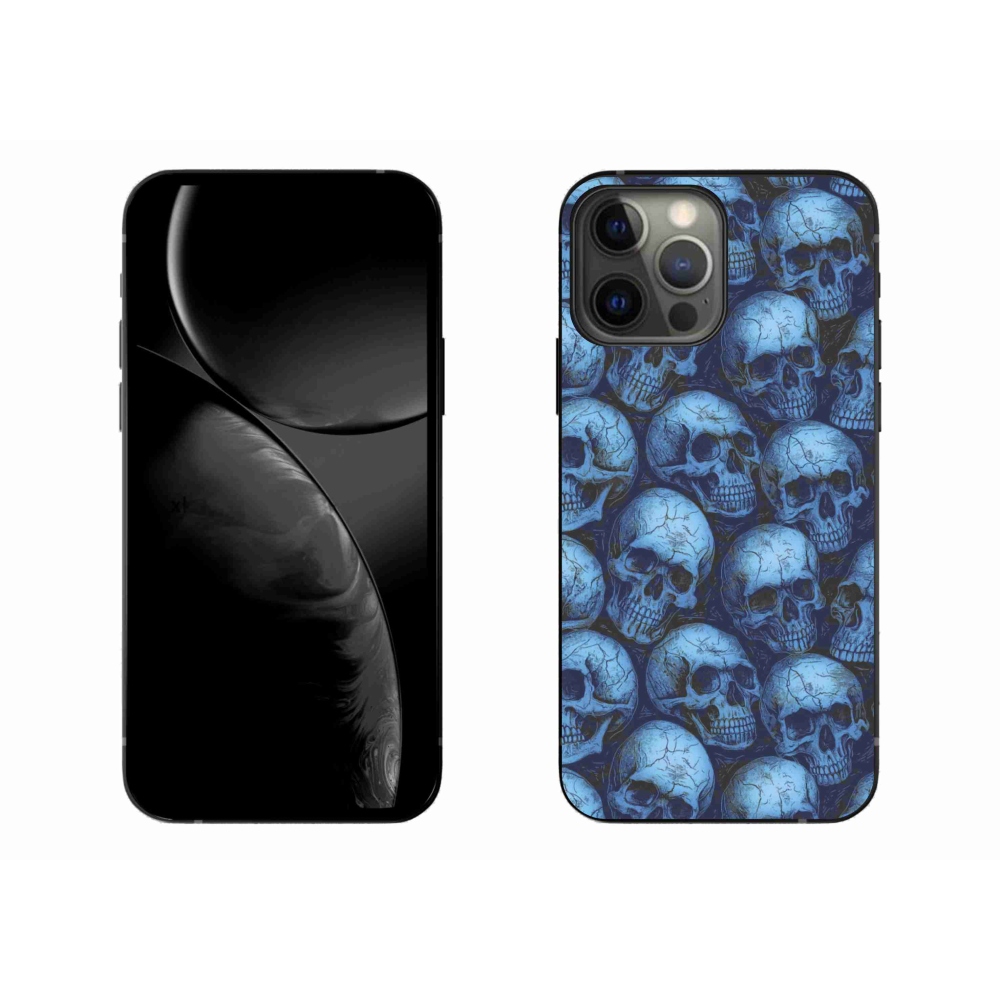 Zselés borítás mmCase iPhone 13 Pro Max készülékhez - koponyák