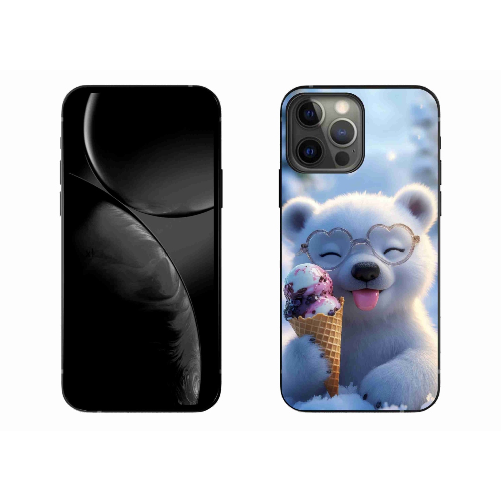 mmCase gél tok az iPhone 13 Pro Max-hoz – mackó fagylalttal