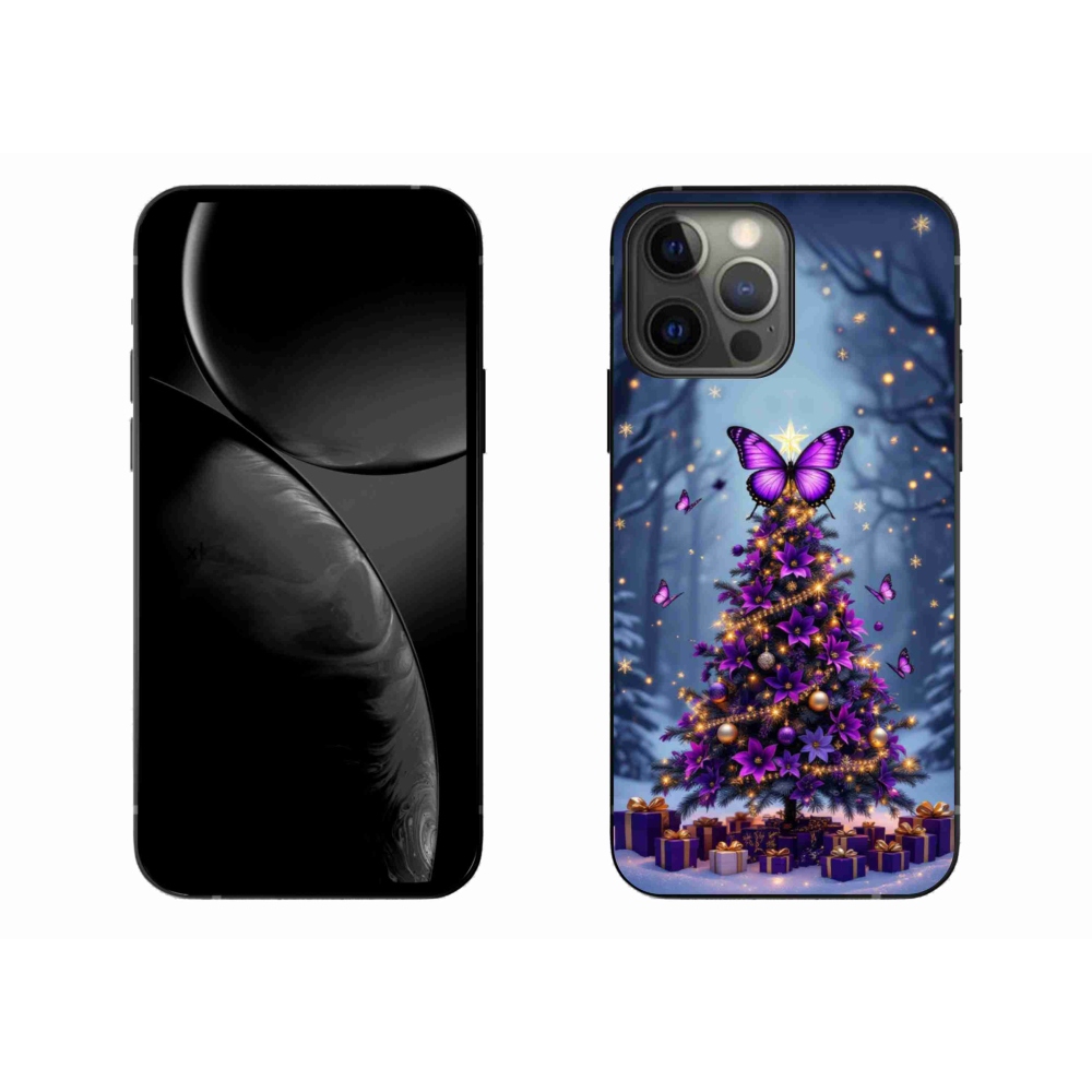 mmCase gél tok az iPhone 13 Pro Max-hoz – pillangós karácsonyfa