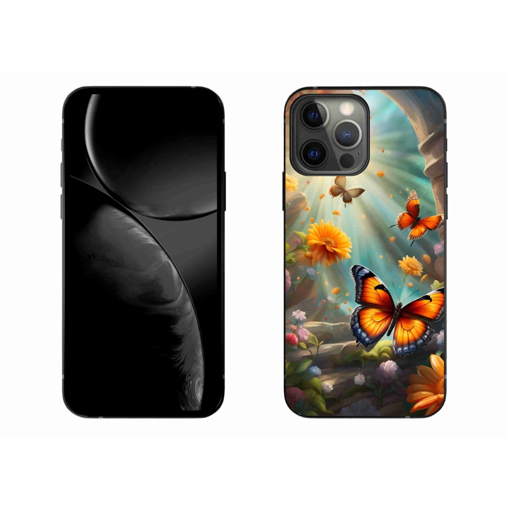Gél borítás mmCase iPhone 13 Pro Max készülékhez - pillangókert 2