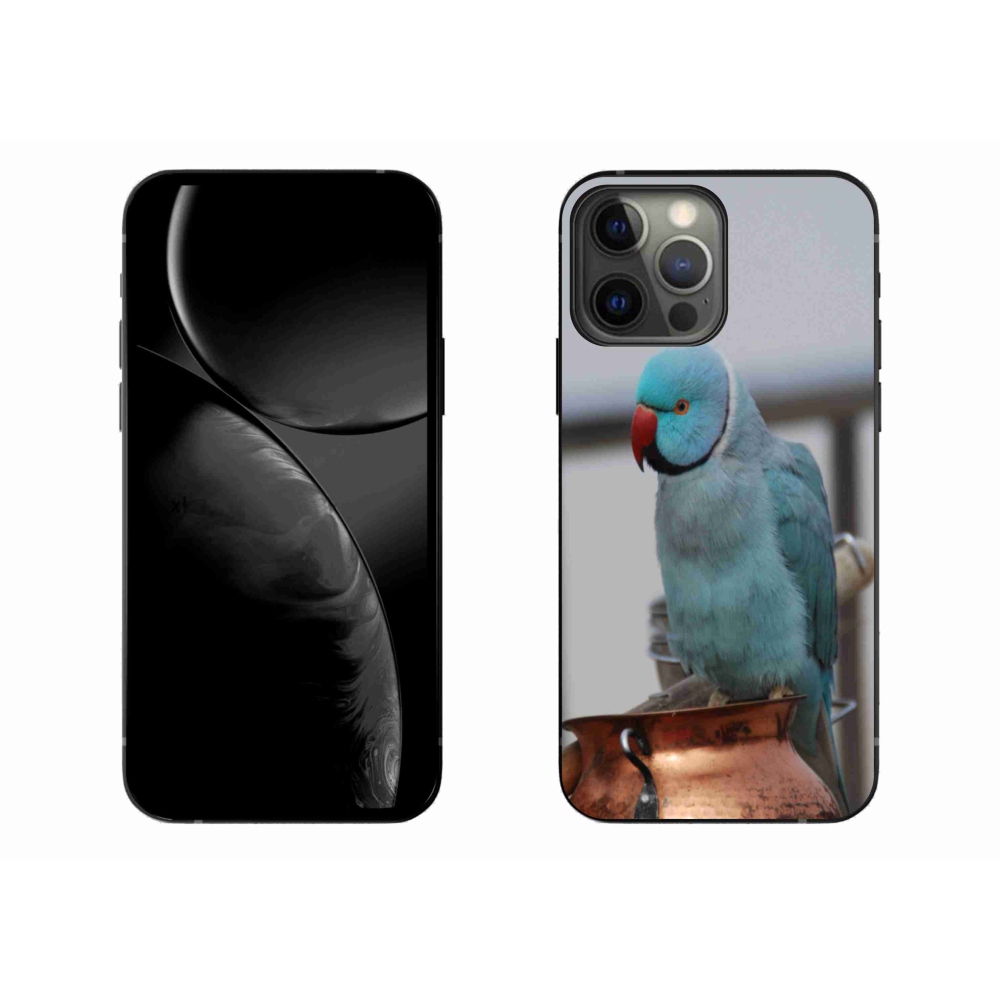 Zselés borítás mmCase iPhone 13 Pro Max készülékhez - papagáj alexander kék