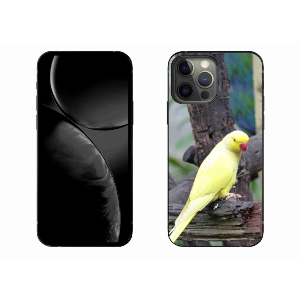 Zselés borítás mmCase iPhone 13 Pro Max készülékhez - papagáj alexander sárga