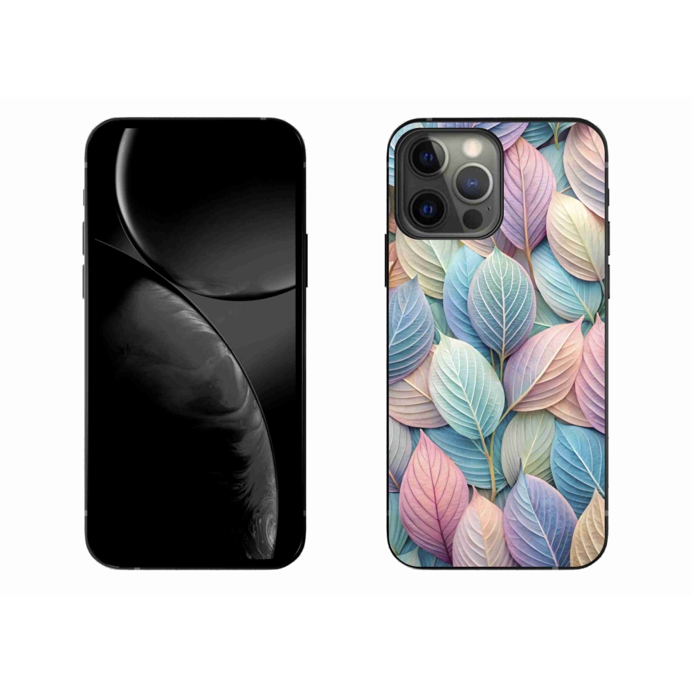 Zselés borítás mmCase iPhone 13 Pro Max készülékhez - pasztell levelek