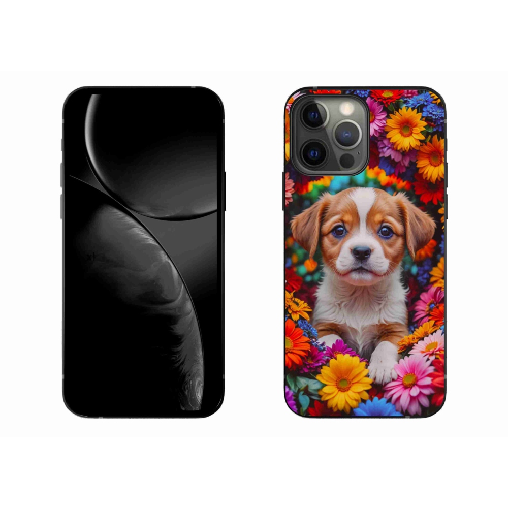 Gél borítás mmCase iPhone 13 Pro Max készülékhez - aranyos kiskutya