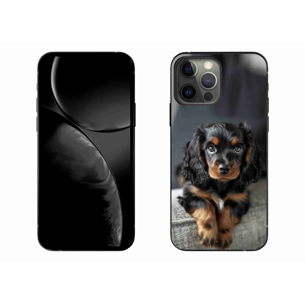 mmCase gél tok az iPhone 13 Pro Max-hoz – aranyos, hosszúszőrű tacskó