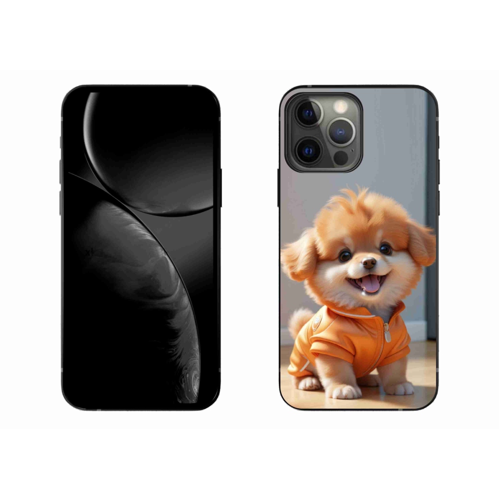 mmCase gél tok az iPhone 13 Pro Max-hoz – aranyos pomerániai pulóverben