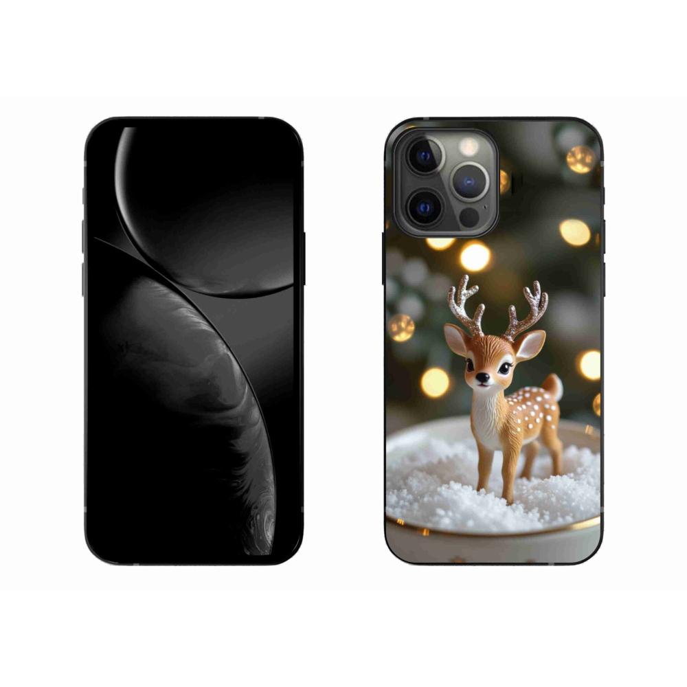 mmCase gél tok az iPhone 13 Pro Max-hoz – aranyos karácsonyi szarvas