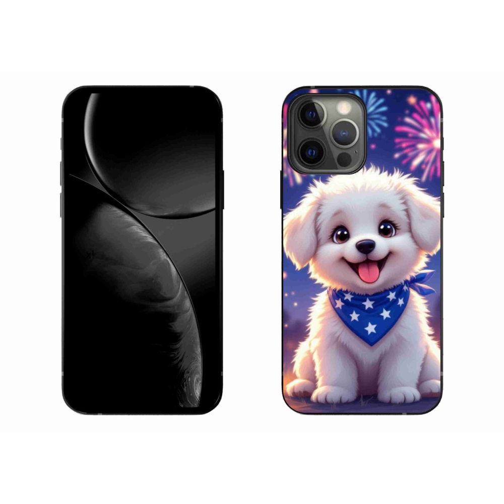 Gél borítás mmCase iPhone 13 Pro Max készülékhez - ünnepi kölyökkutyakölyök