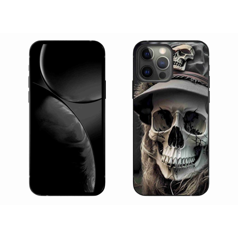 Zselés borítás mmCase iPhone 13 Pro Max készülékhez - sötét koponya