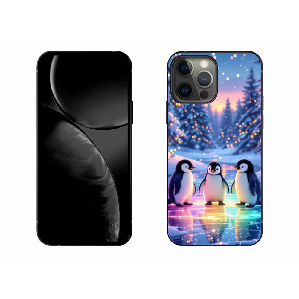 Gél borítás mmCase iPhone 13 Pro Max készülékhez - Pingvinek