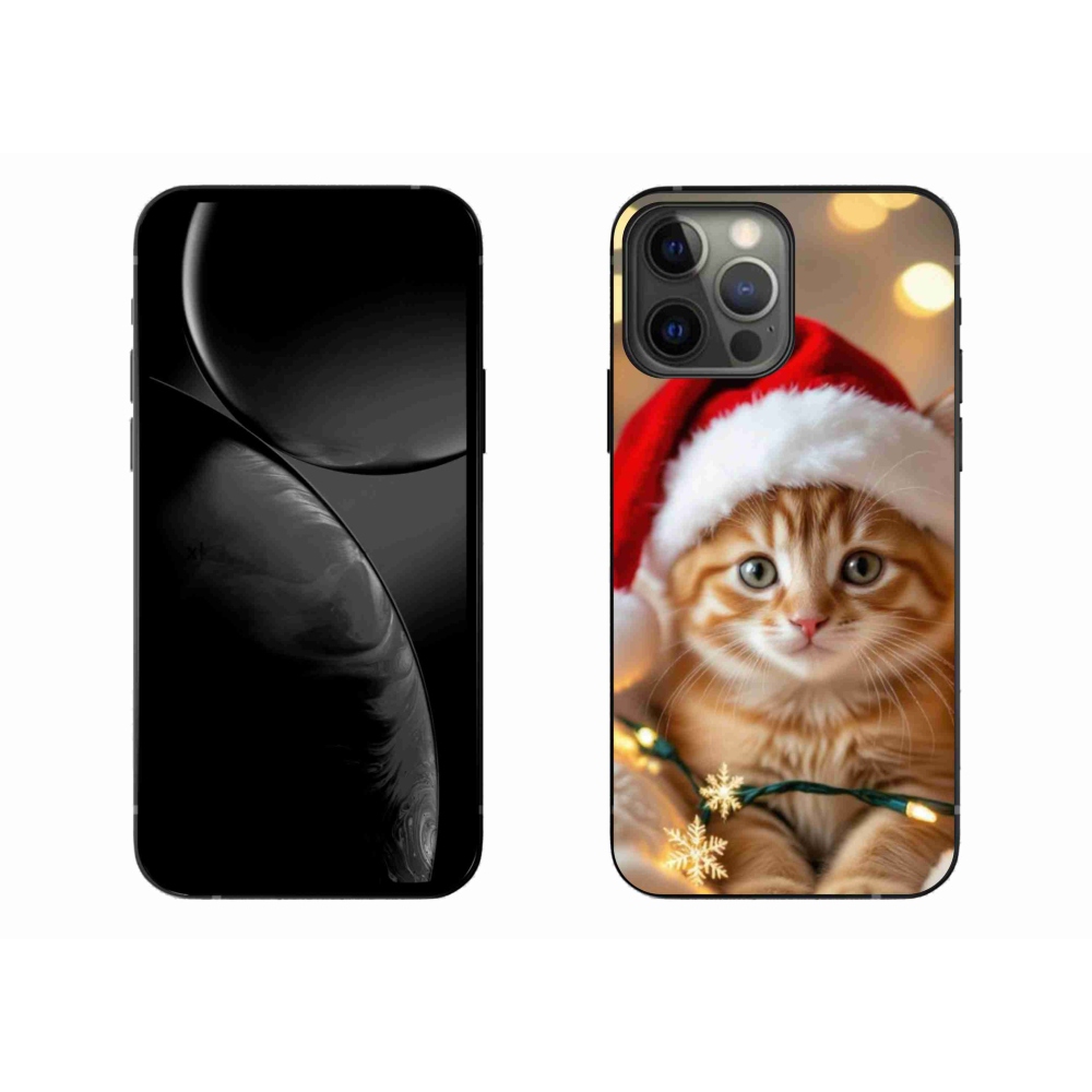 Gél borítás mmCase iPhone 13 Pro Max készülékhez - Karácsonyi cica
