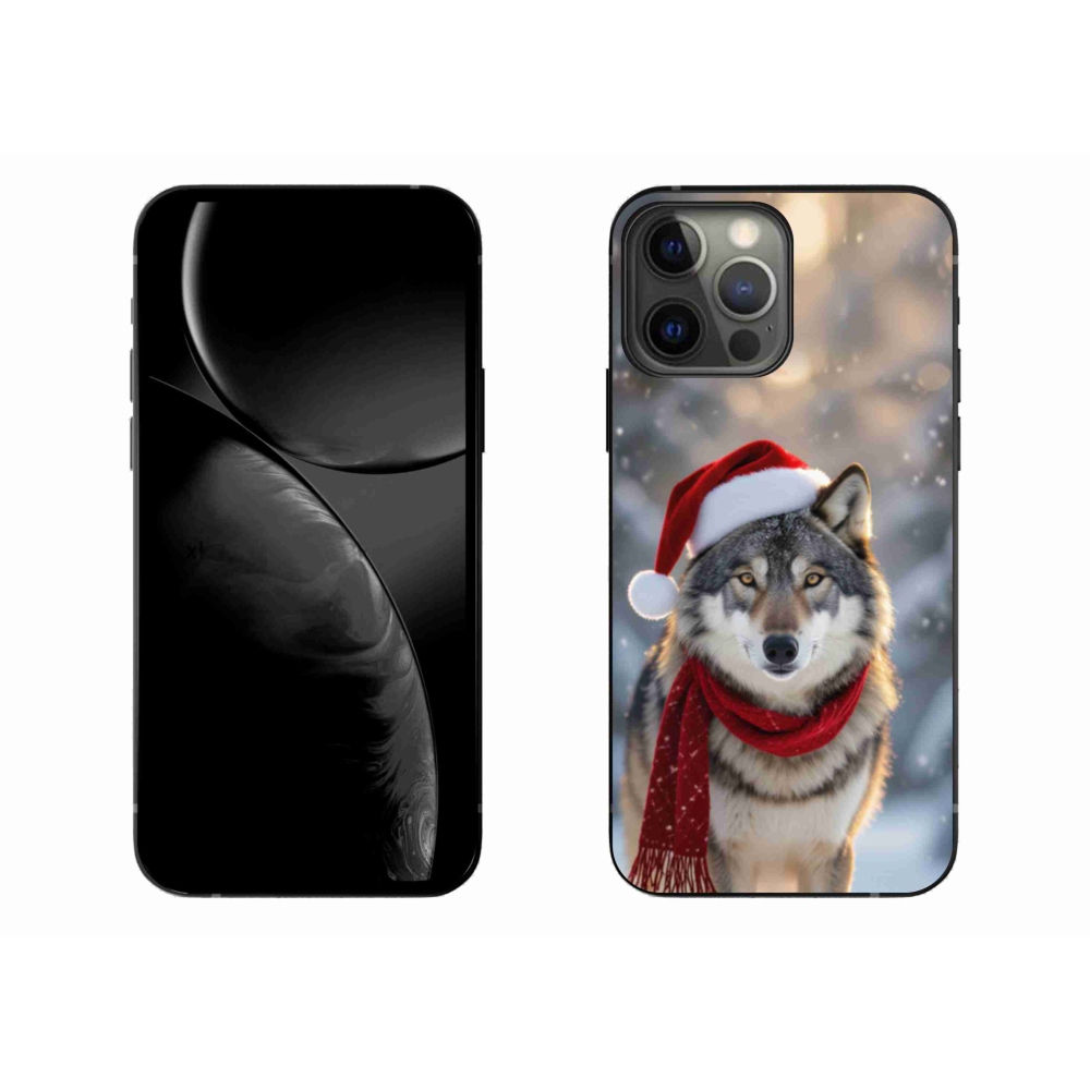 Gél borítás mmCase iPhone 13 Pro Max készülékhez - Karácsonyi farkas
