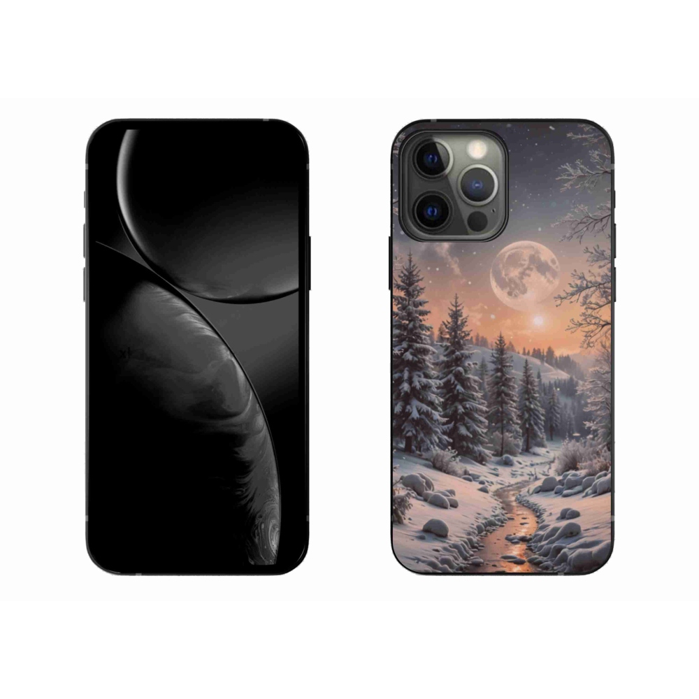 Gél borítás mmCase iPhone 13 Pro Max készülékhez - téli tájkép 2