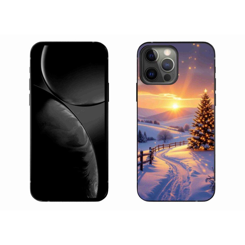 Zselés borítás mmCase iPhone 13 Pro Max készülékhez - téli tájkép
