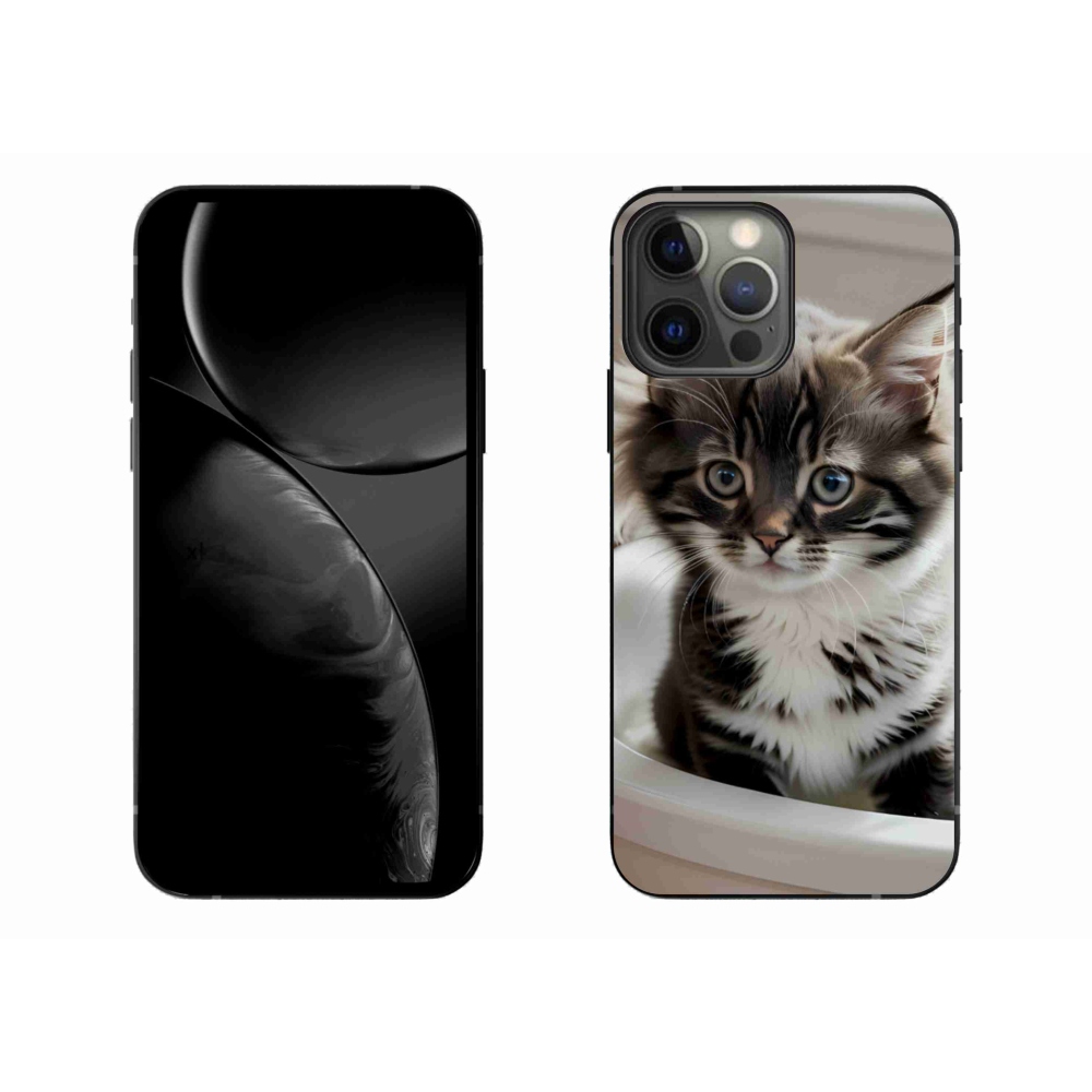 Zselés borítás mmCase iPhone 13 Pro Max készülékhez - kíváncsi cica