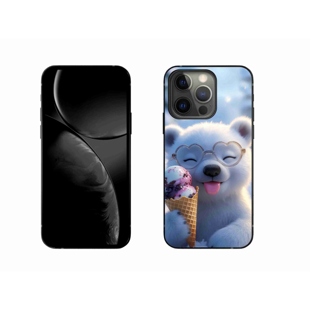 mmCase gél tok az iPhone 13 Pro-hoz – mackó fagylalttal