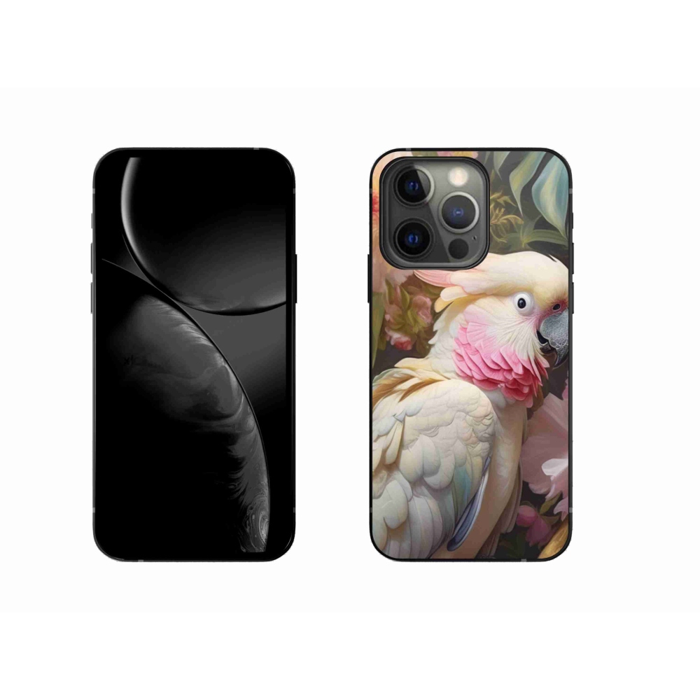 Zselés borítás mmCase iPhone 13 Pro készülékhez - papagáj kakadu rózsaszín 2