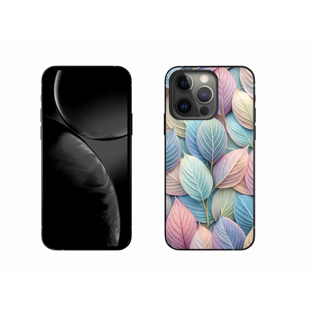 Zselés borítás mmCase iPhone 13 Pro készülékhez - pasztell levelek