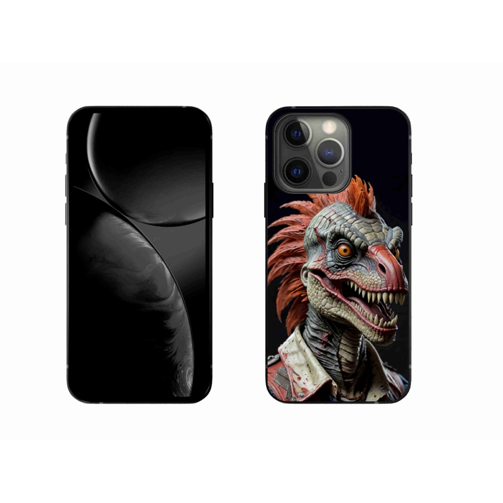 mmCase gél tok az iPhone 13 Pro-hoz – punk dinoszaurusz