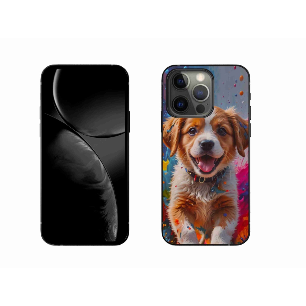 Gél borítás mmCase iPhone 13 Pro készülékhez - aranyos kiskutya 3