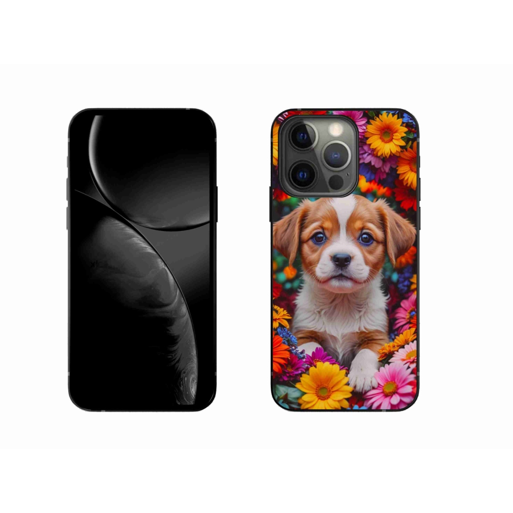 Zselés borítás mmCase iPhone 13 Pro készülékhez - aranyos kiskutya