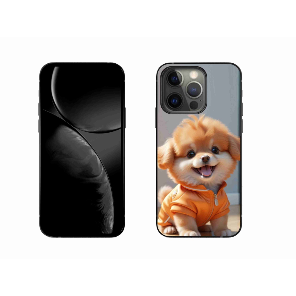 mmCase gél tok az iPhone 13 Pro-hoz – aranyos pomerániai pulóverben