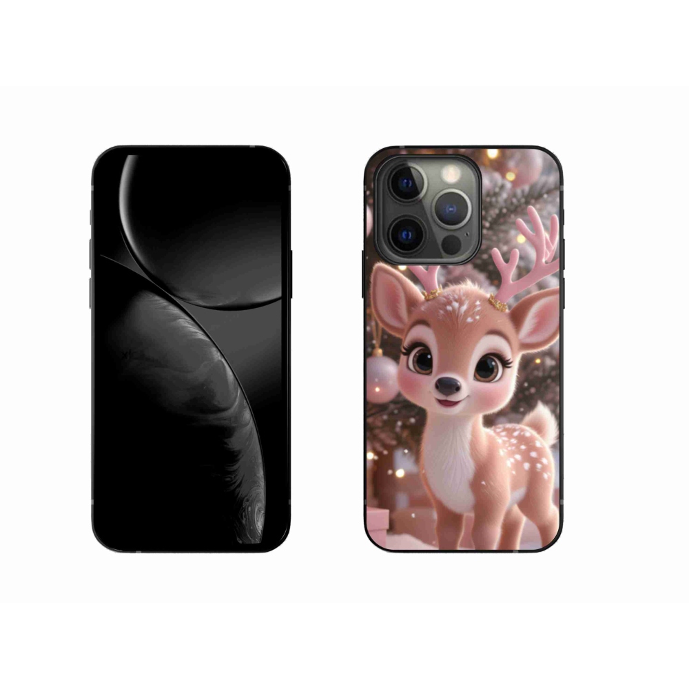 Zselés borítás mmCase iPhone 13 Pro készülékhez - aranyos rénszarvas
