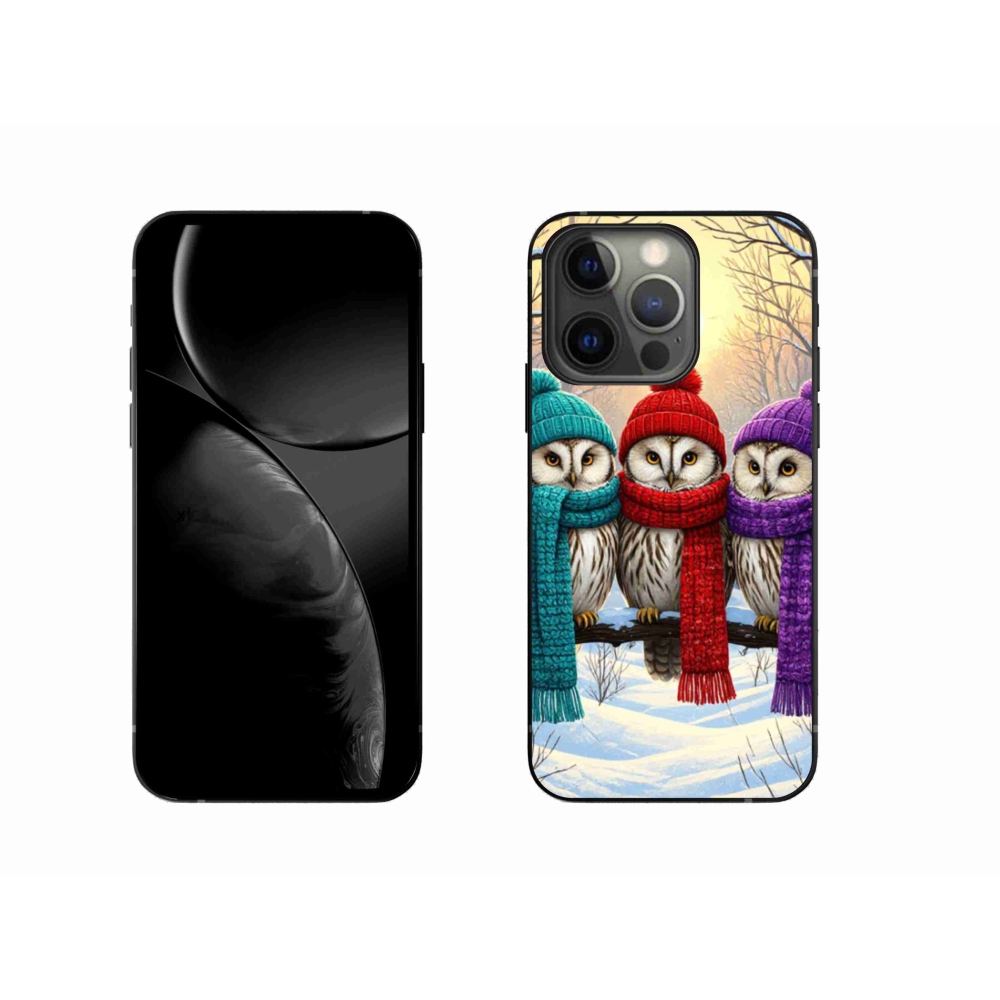 Gél borítás mmCase iPhone 13 Pro készülékhez - bagoly barátok