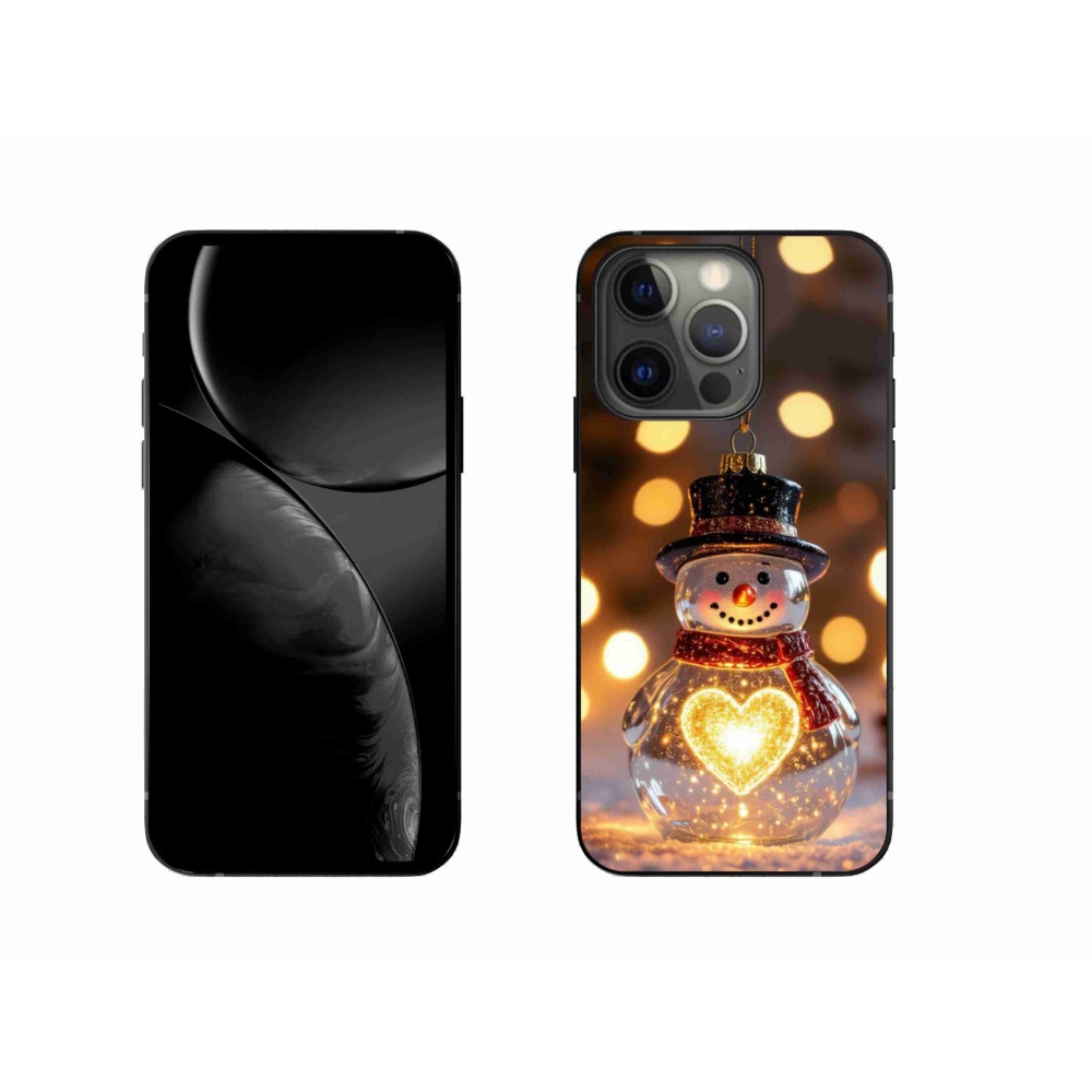 mmCase gél tok az iPhone 13 Pro-hoz – világító karácsonyi hóember