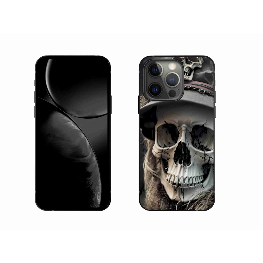 Zselés borítás mmCase iPhone 13 Pro készülékhez - sötét koponya