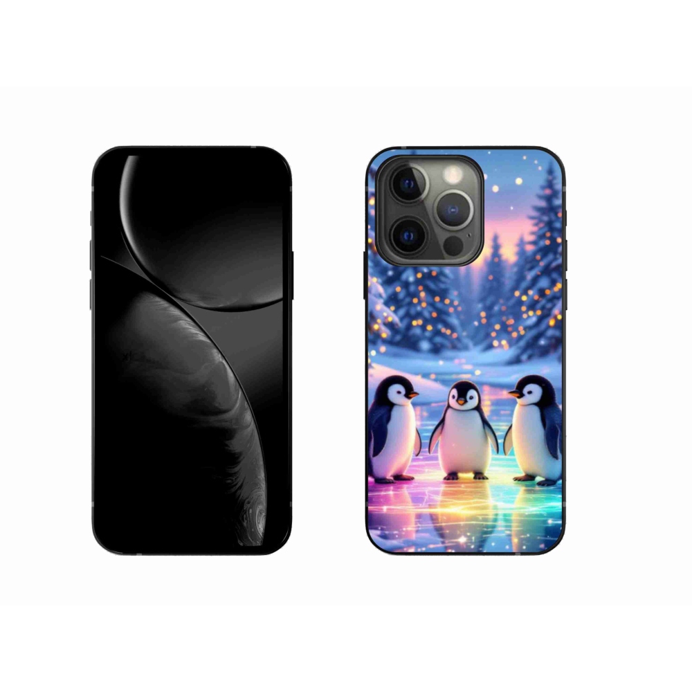 Gél borítás mmCase iPhone 13 Pro készülékhez - Pingvinek