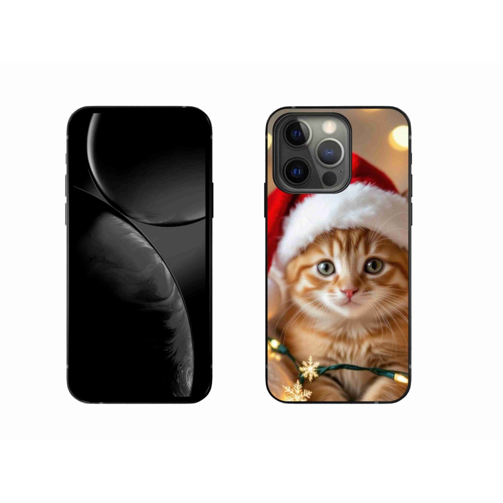 Gél borítás mmCase iPhone 13 Pro készülékhez - Karácsonyi cica
