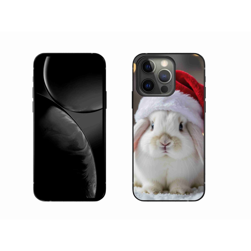 Gél borítás mmCase iPhone 13 Pro készülékhez - Karácsonyi nyúl