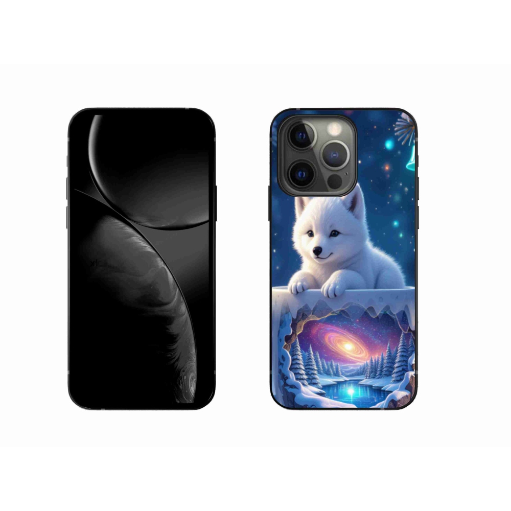 Gél borítás mmCase iPhone 13 Pro készülékhez - Karácsonyi kölyökkutyakölyök