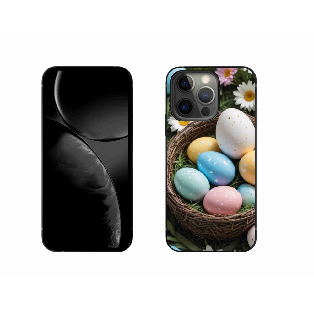 Zselés borítás mmCase iPhone 13 Pro készülékhez - Húsvéti tojások 2