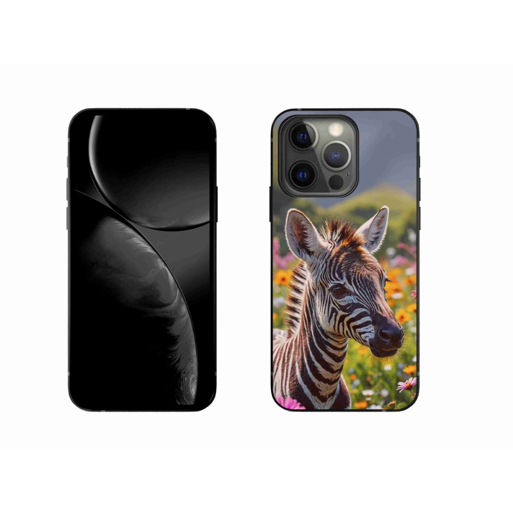 mmCase gél tok az iPhone 13 Pro-hoz – zebra a réten