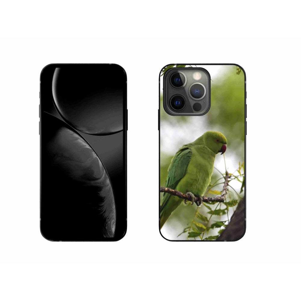 Zselés borítás mmCase iPhone 13 Pro készülékhez - zöld papagáj