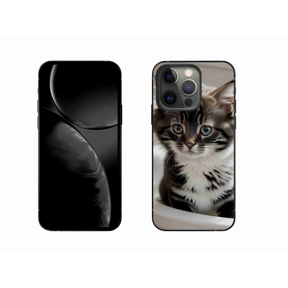 Gél borítás mmCase iPhone 13 Pro készülékhez - kíváncsi cica