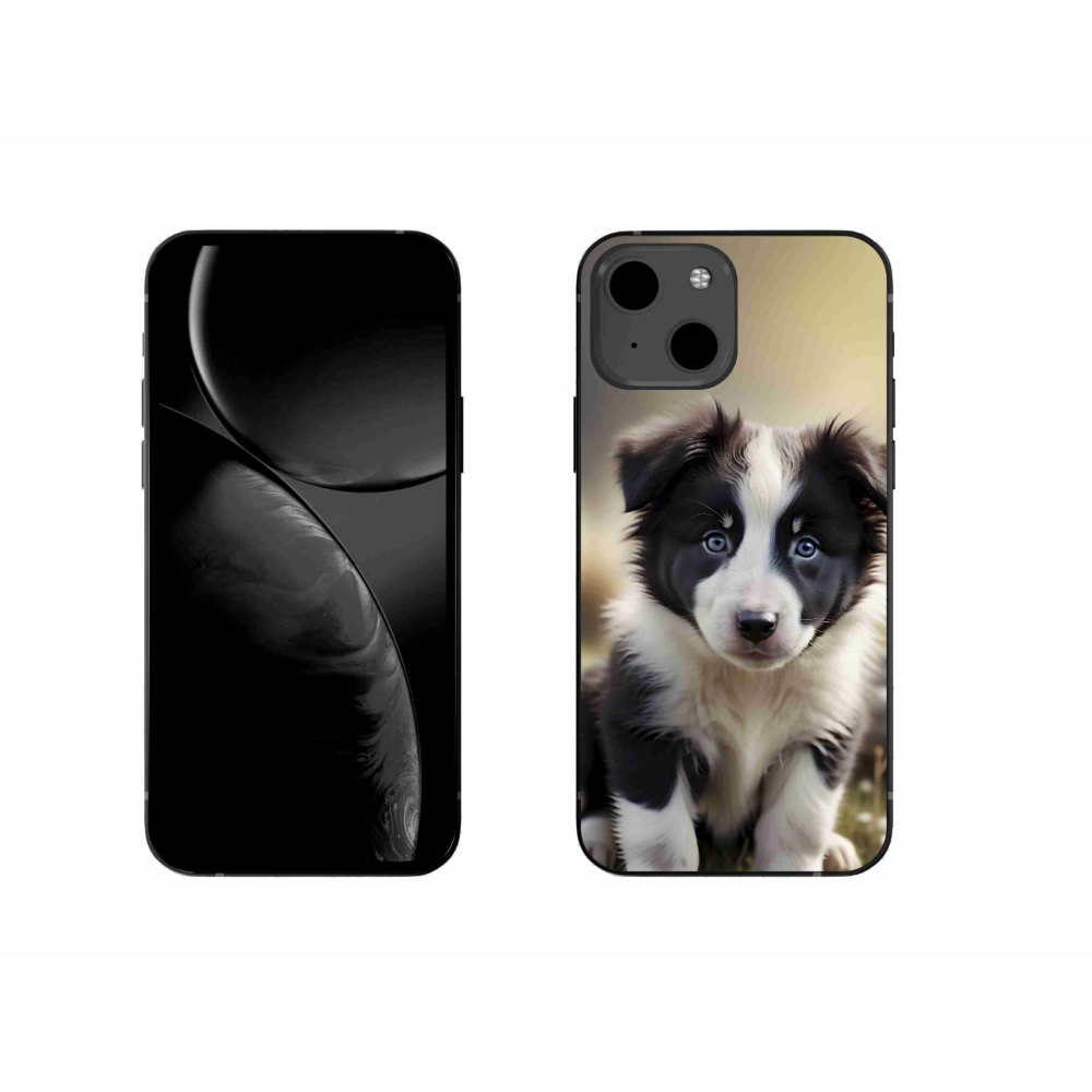 mmCase gél tok az iPhone 13-hoz – aranyos border collie
